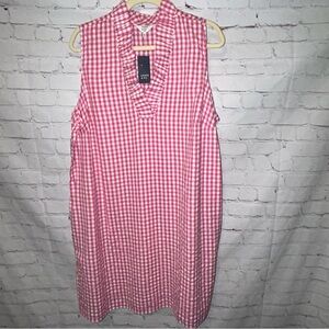 Crown & Ivy gingham print dress size 2X NWT